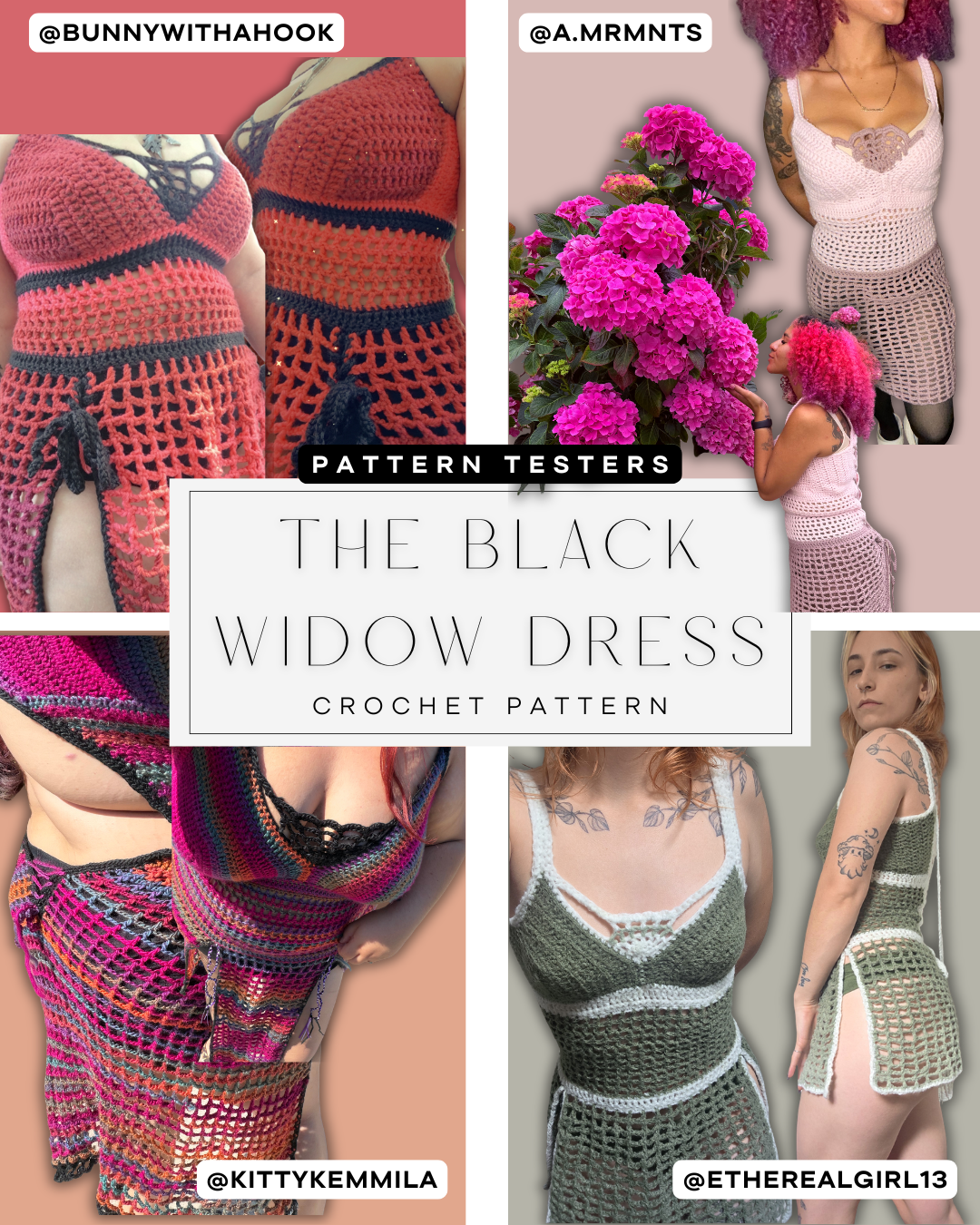 The Black Widow Dress Crochet Pattern