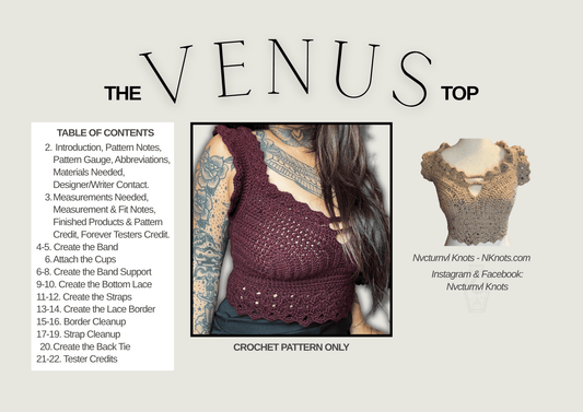 The Venus Crochet Top - Pattern Only