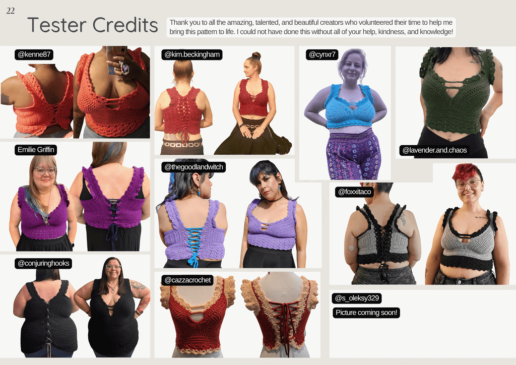 The Venus Crochet Top - Pattern Only