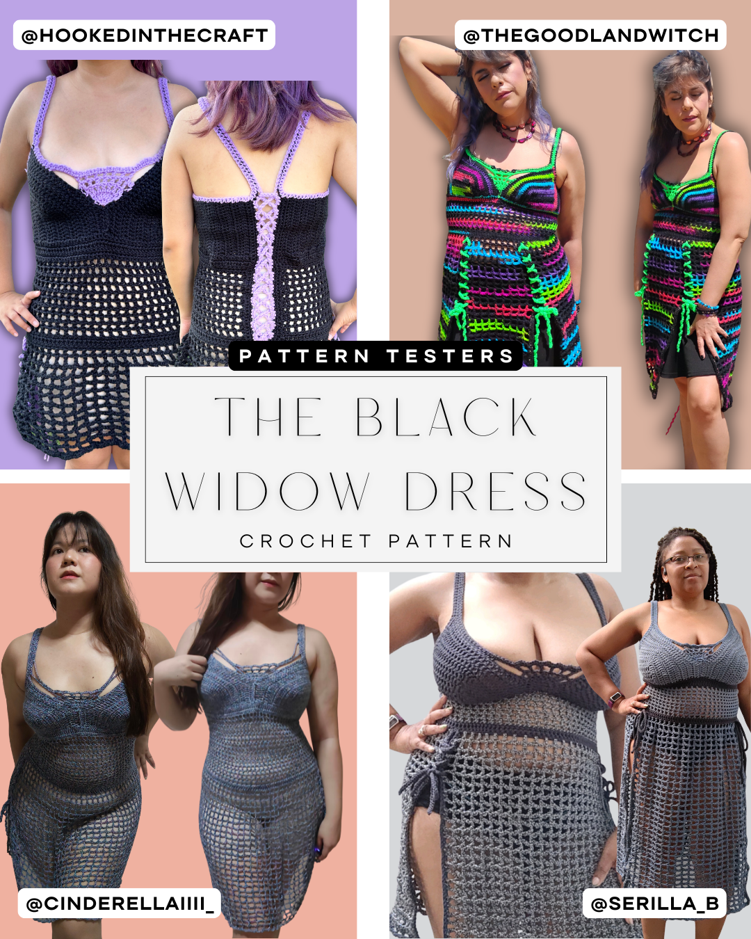 The Black Widow Dress Crochet Pattern