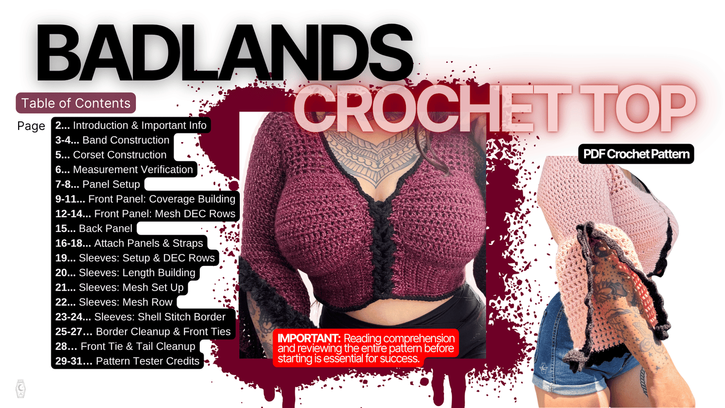 Badlands Top - PDF Pattern Only