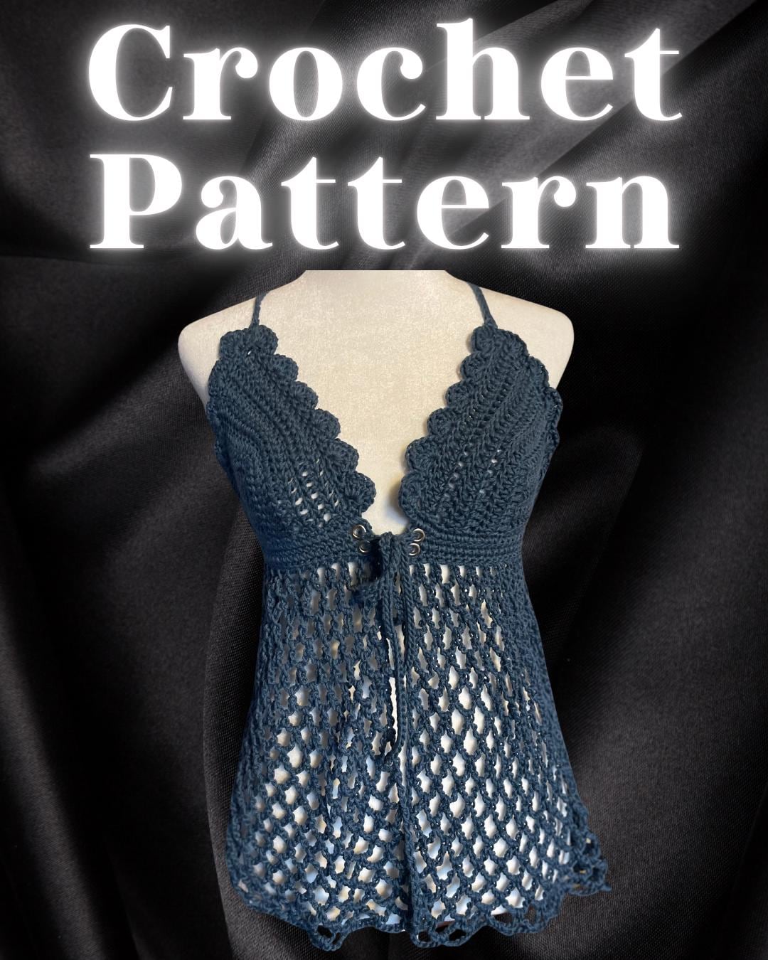 Front Tie Amesty Top - PDF Crochet Pattern