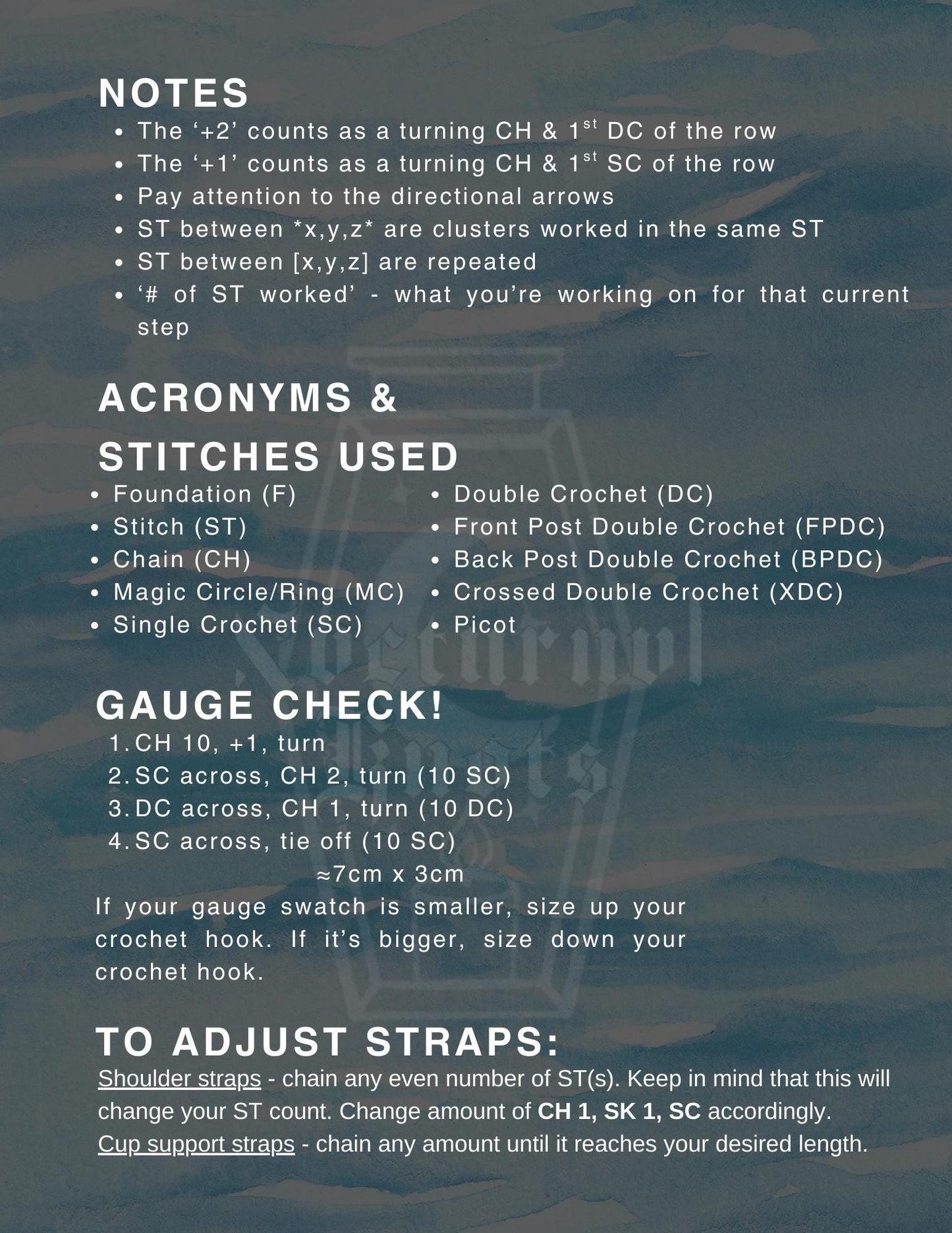 Ocean’s Tease Crochet Pattern (PDF Only)